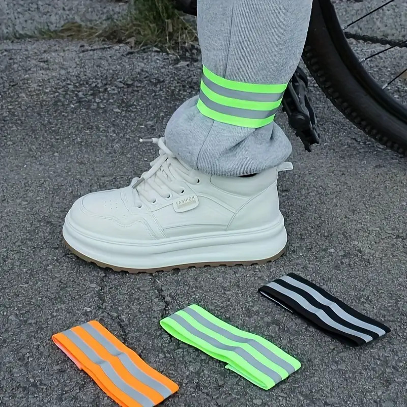 Running Gear Parts - Sangles réfléchissantes pour jambes de vélo,