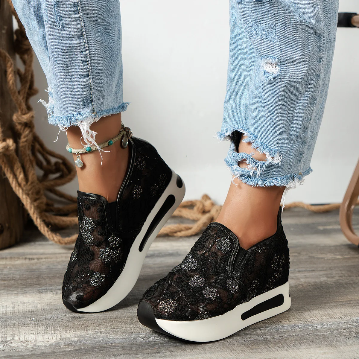 Chaussures plates en dentelle  - Running Gear Shoes avis et prix