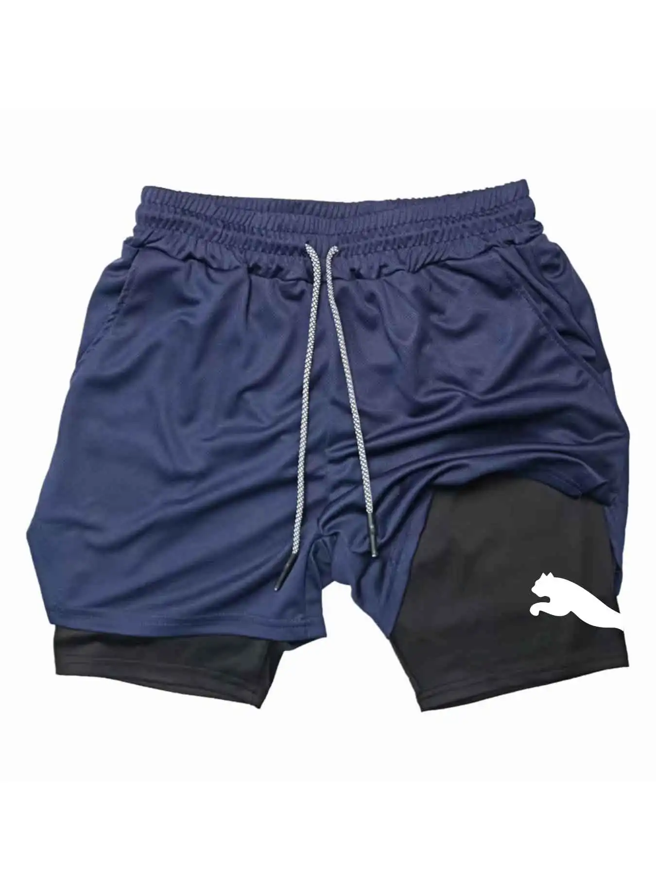 Shorts de sport imprimés 2-en- - Running Gear For Men avis et prix